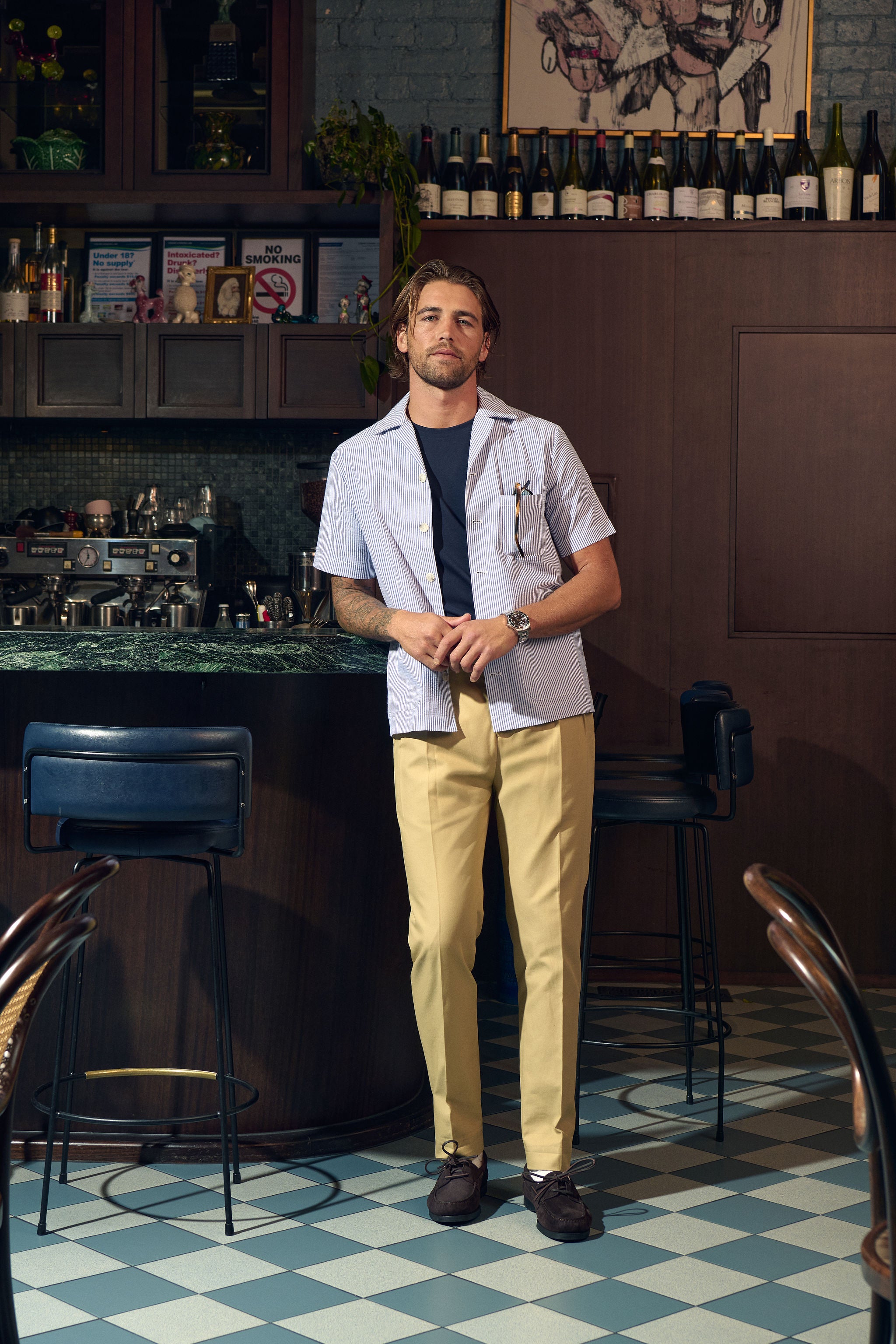 Vino Camp Collar Shirt